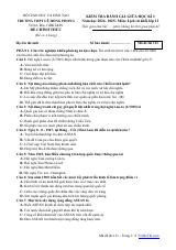 Đề thi Giữa kì 1 Lịch sử 12 năm 2024-2025 trường THPT Lê Hồng Phong (Đắk Lắk)